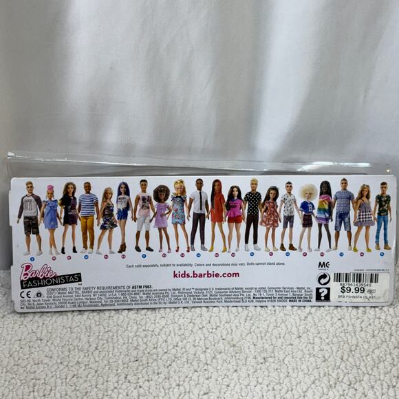 Barbie Fashionistas Doll #88 2017 Box Damage Unicorn Top Purple Blue Hair Mattel - Picture 5 of 5